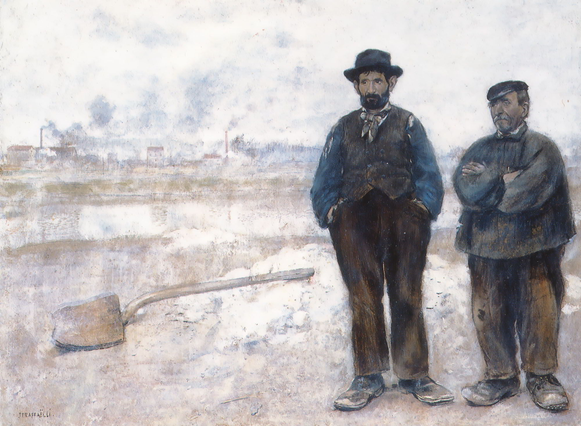 The Two Workmen by Jean Francois Raffaelli