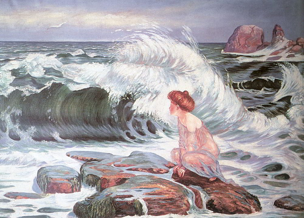 The Wave by Frantisek Kupka-Portrait Painting