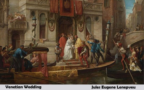 Venetian Wedding by Jules Eugene Lenepveu