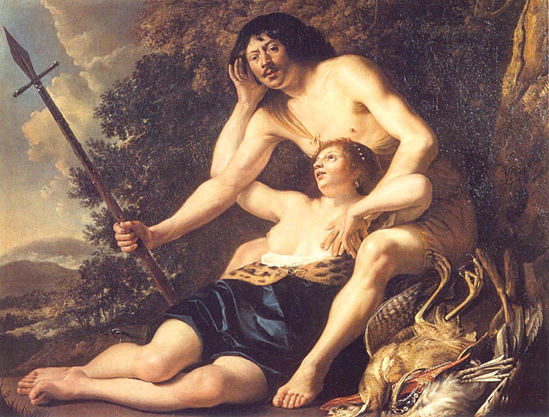 Venus and Adonis by Christiaen van Couwenbergh