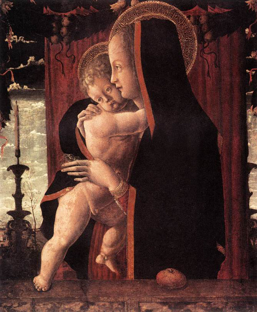 Virgin and Child by Francesco Squarcione-Italian Painting