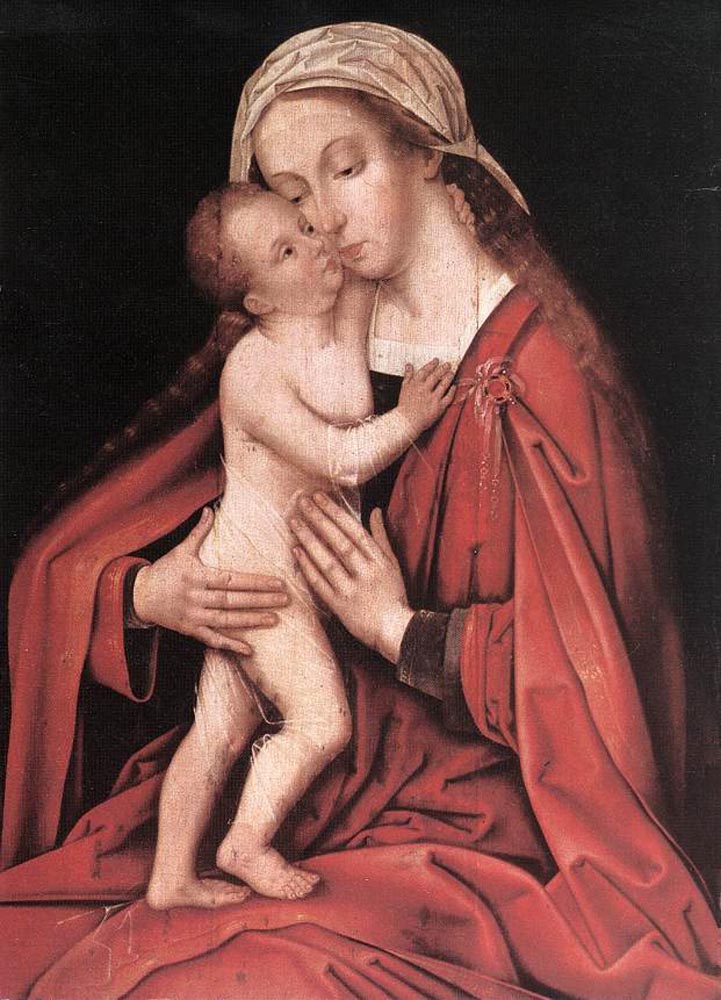 Virgin and Child by Hans Holbein the Elder-History Painting