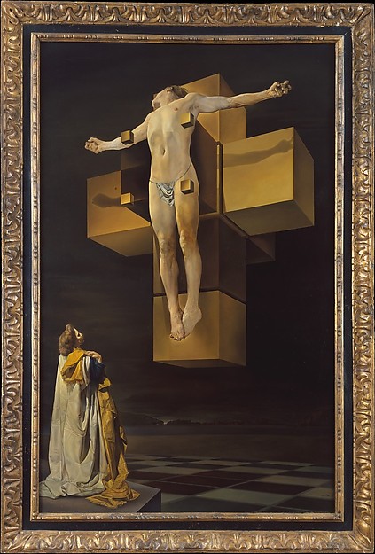 Cruxifixion (Hypercubic Body) by Salvador Dali