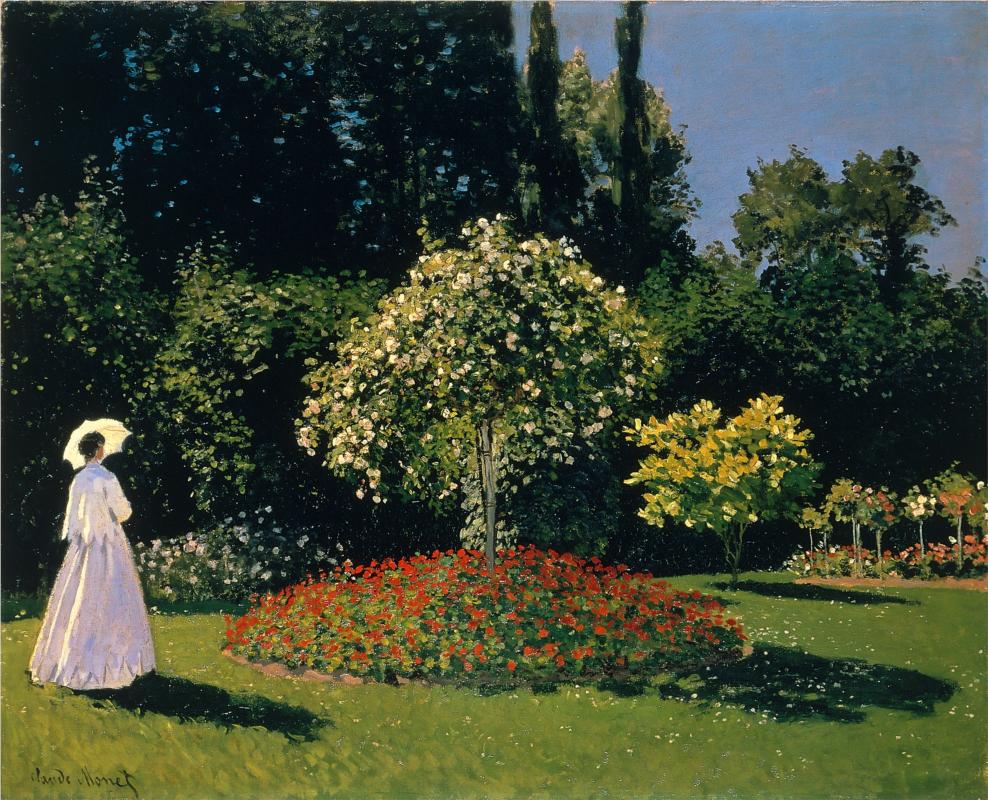 Jeanne ­Marguerite Lecadre in the Garden by Claude Monet