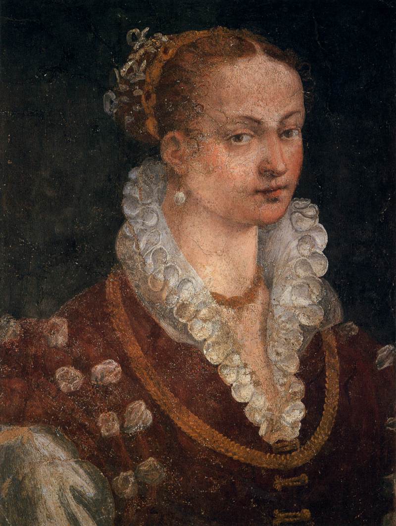 Portrait of Bianca Cappello, Second Wife of Francesco I de' Medici by Alessandro Allori