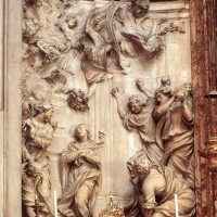 Stoning of St Emerenziana by Ercole Ferrata