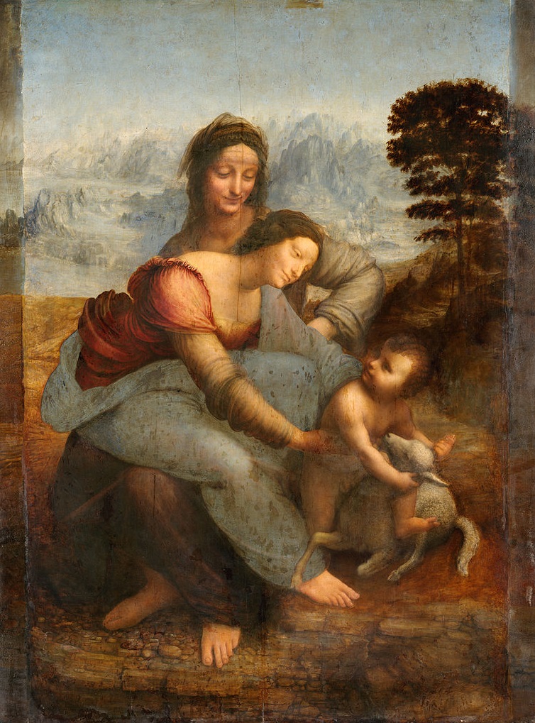 The Virgin and Child with St. Anne (sfumato technique)