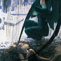 The Death of the Gravedigger by Carlos Schwabe
