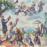 Apothéose de Delacroix by Paul Cézanne