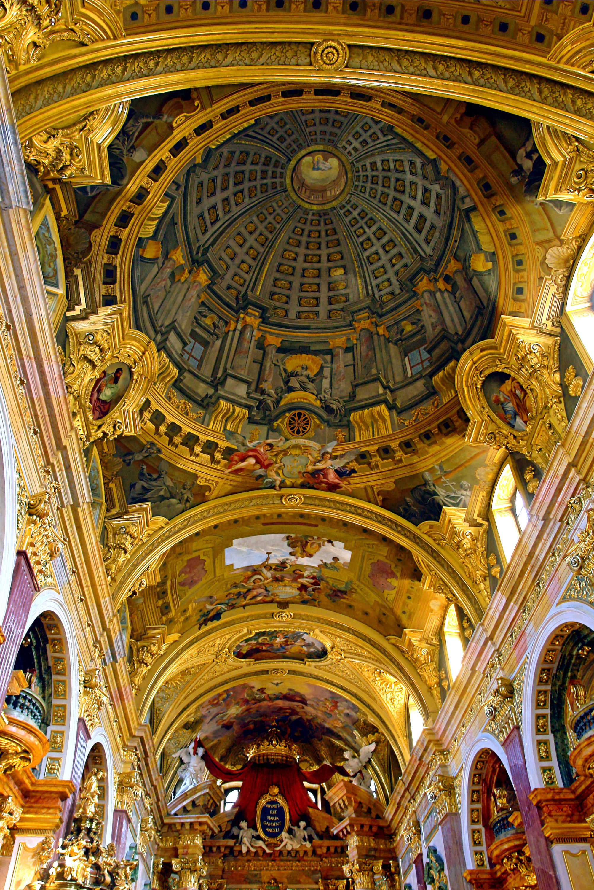 Jesuit Church Vienna - Fresco with Trompe l'oeil - Andrea Pozzo