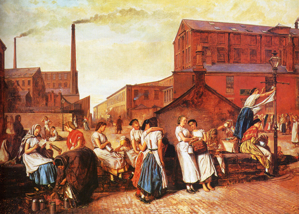 The Dinner Hour, Wigan by Eyre Crowe-American Painting