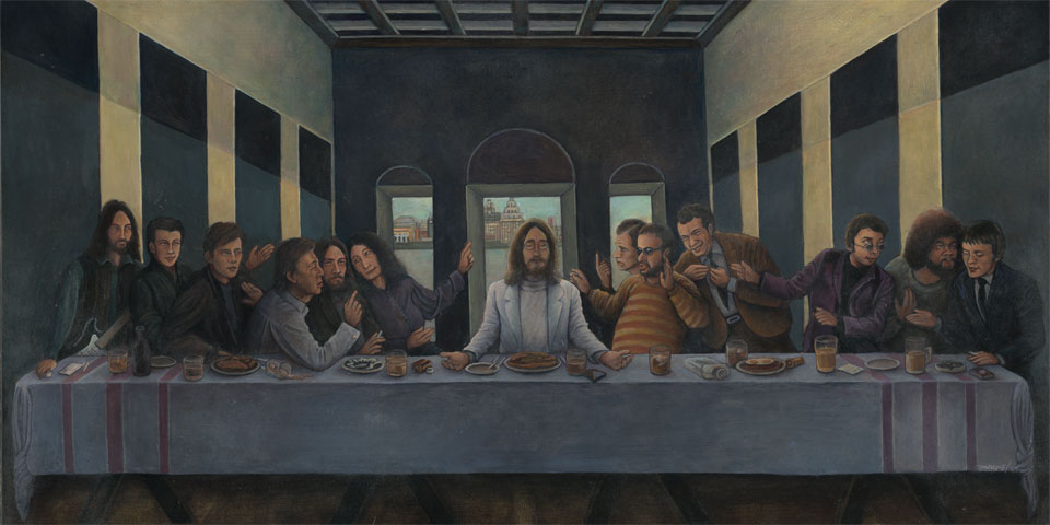 Fifth Beatle, a pastiche of The Last Supper by Victor Bonderoff