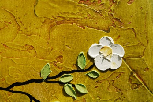 Impasto Flowers Painting