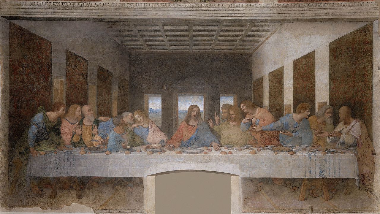 The Last Supper After Restoration by Leonardo da Vinci
