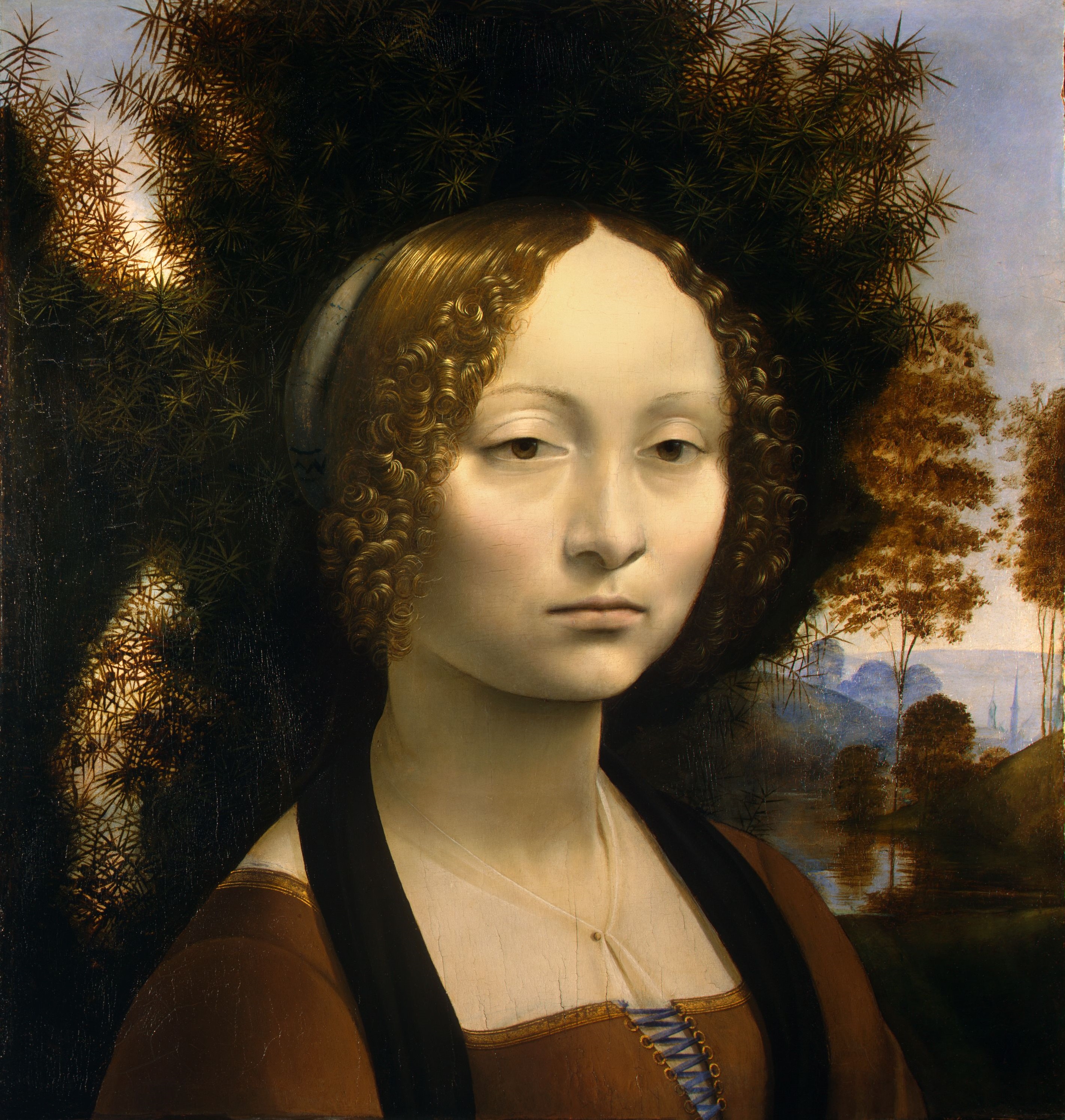 Ginevra de Benci by Leonardo da Vinci