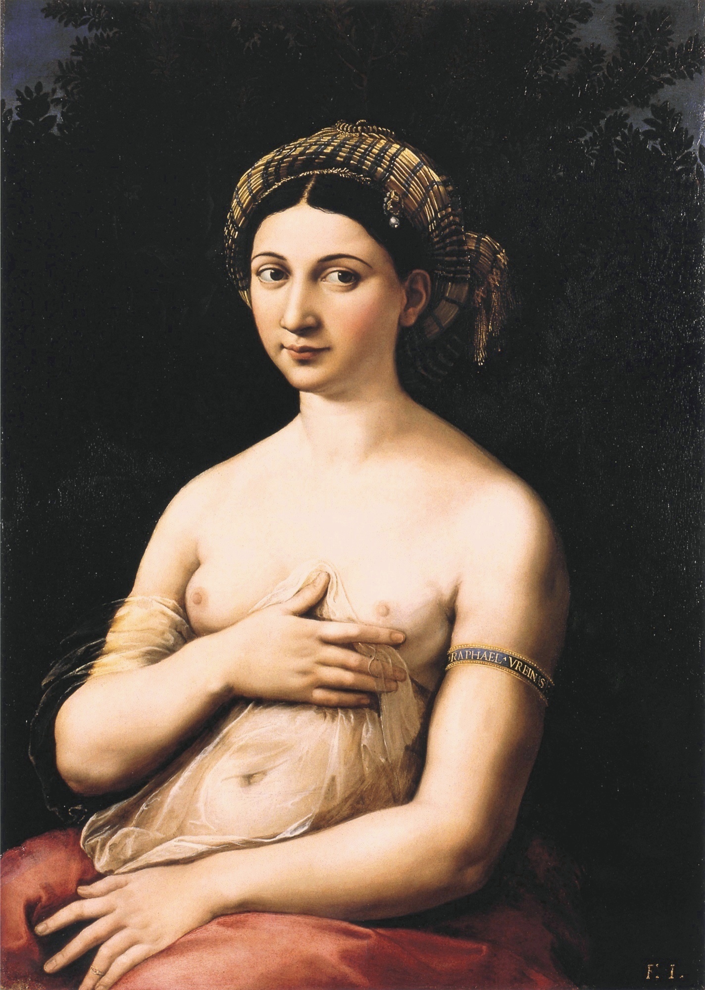 La fornarina AKA Portrait of a Young Woman - Raphael's Mistress Painting
