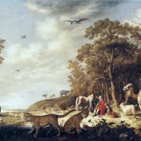 Orpheus with Animals in a Landscape by Aelbert Cuyp