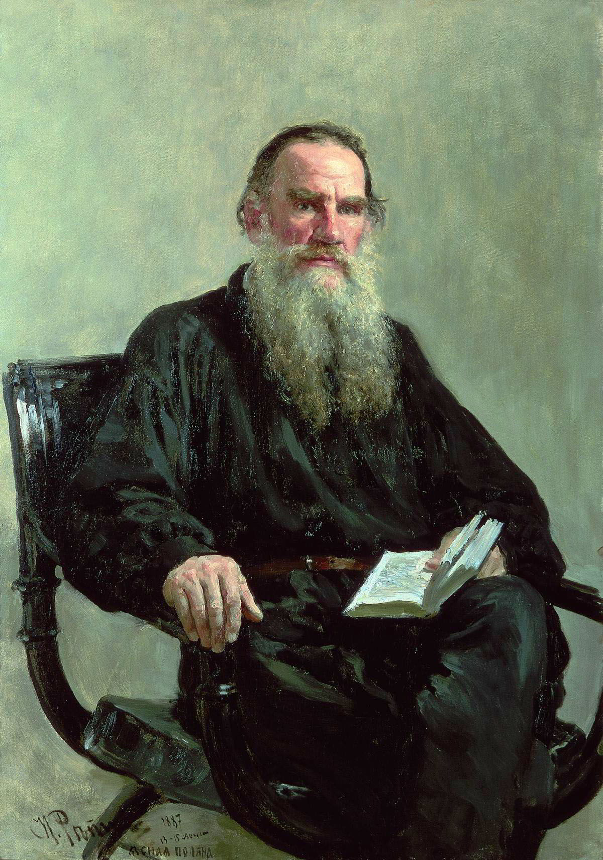 Portrait of Leo Tolstoy by Ilya Repin