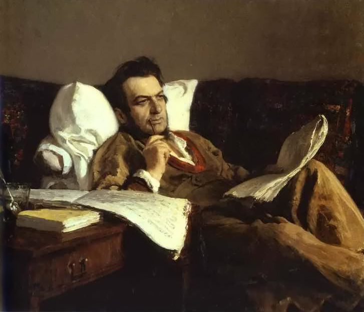 Portrait of the Composer Mikhail Glinka by Ilya Repin