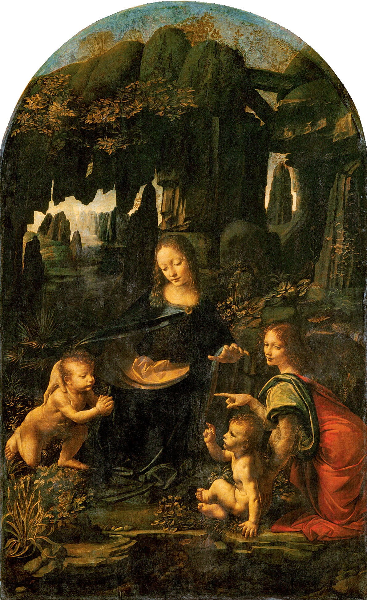 Virgin of the Rocks by Leonardo da Vinci (Louvre version)