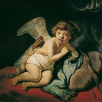 Cupid Blowing Soap Bubbles by Rembrandt van Rijn