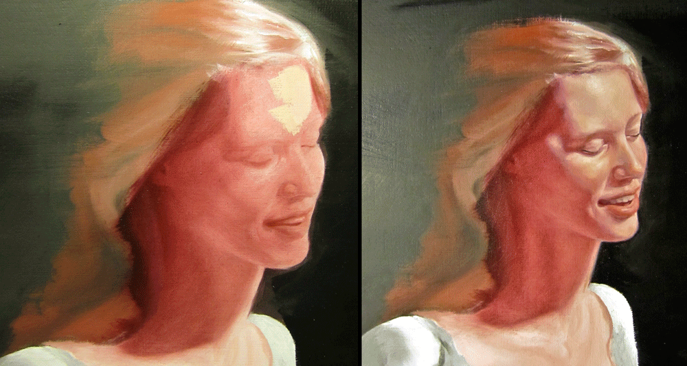 Example of underpainting