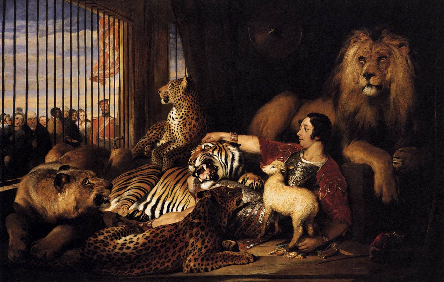 Isaac van Amburgh and his Animals by Sir Edwin Henry Landseer