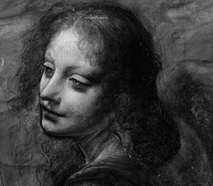 Underdrawing revealed by infrared technology in Virgin of the rocks
