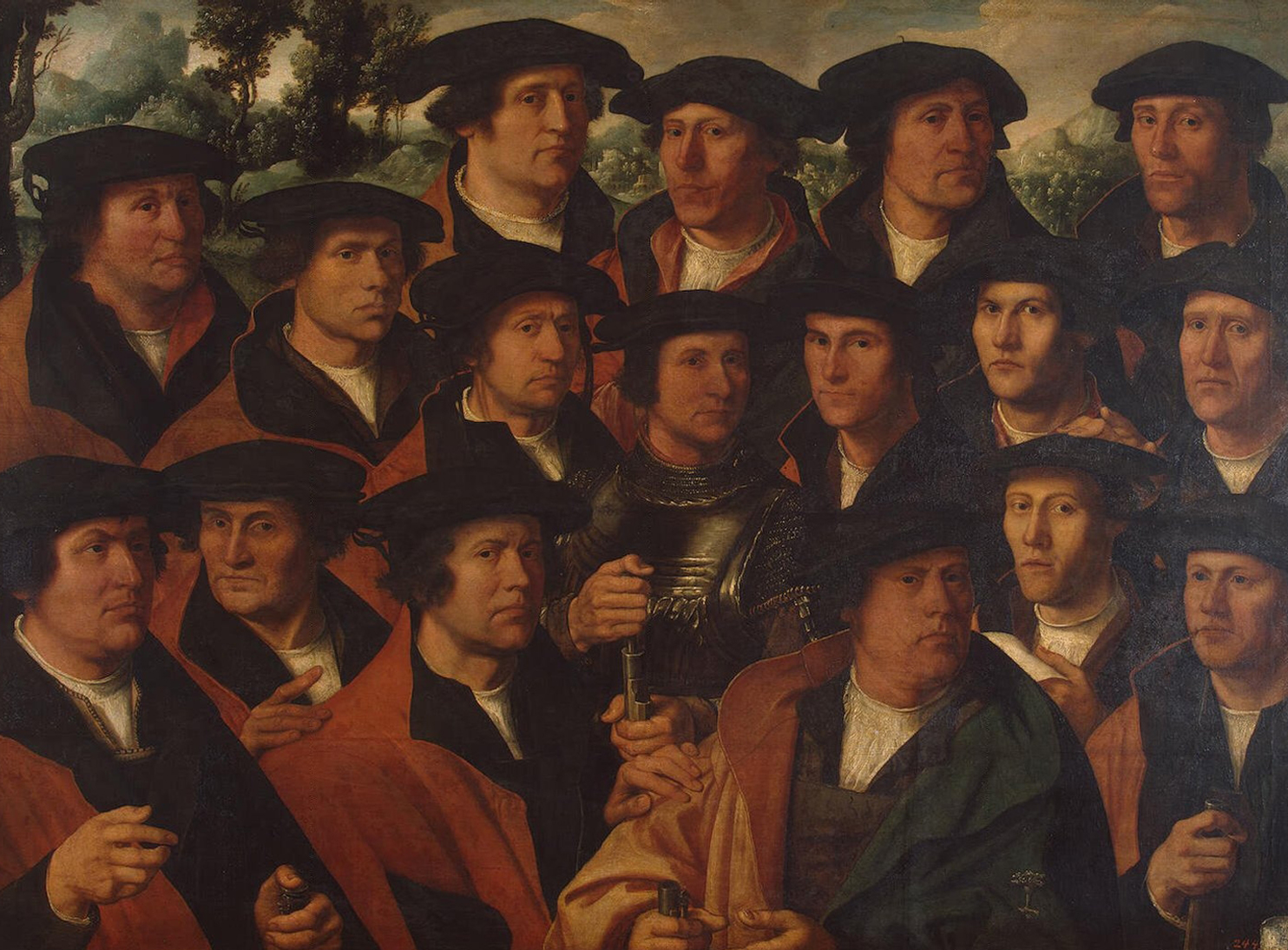 Group Portrait of the Amsterdam Shooting Corporation by Dirck Jacobsz