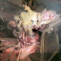 Lady in Pink Dress by Giovanni Boldini