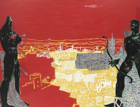 Red Sienna by Peter Doig (1985)