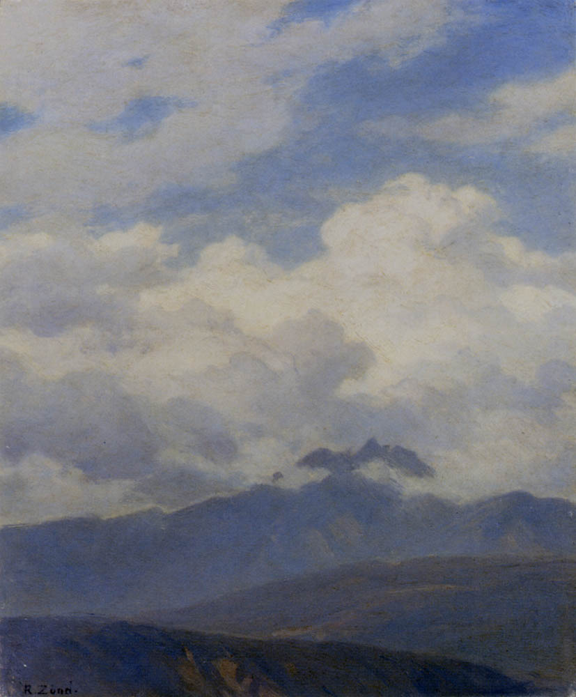 A View Of Mount Pilatus by Robert Zund