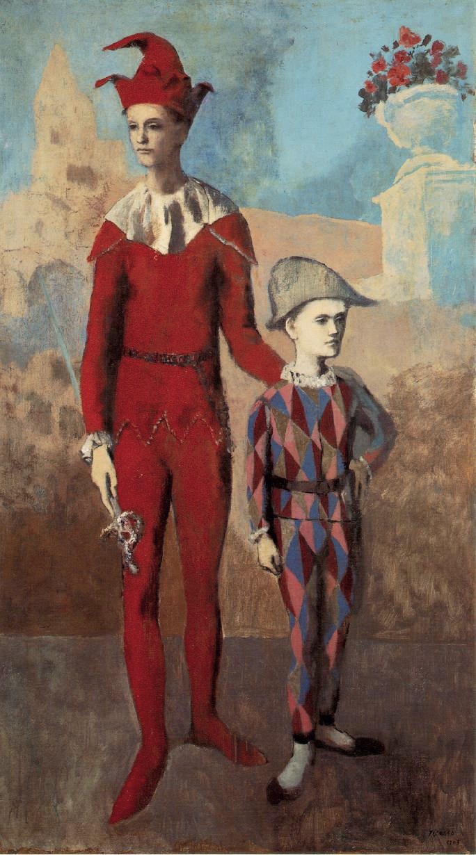 Acrobate et jeune arlequin (Acrobat and Young Harlequin) by Pablo Picasso