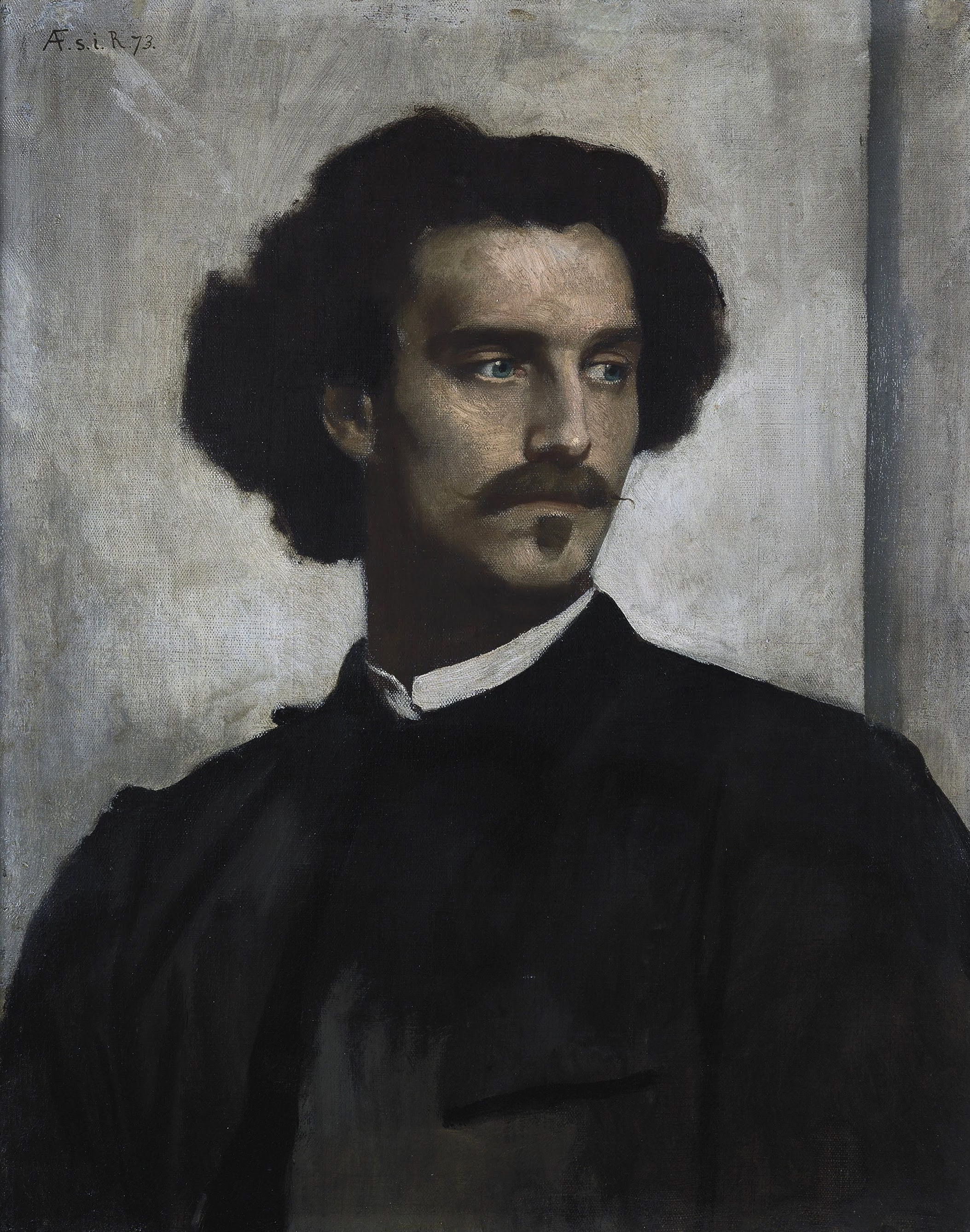 Self-portrait by Anselm Friedrich Feuerbach-Portrait Painting