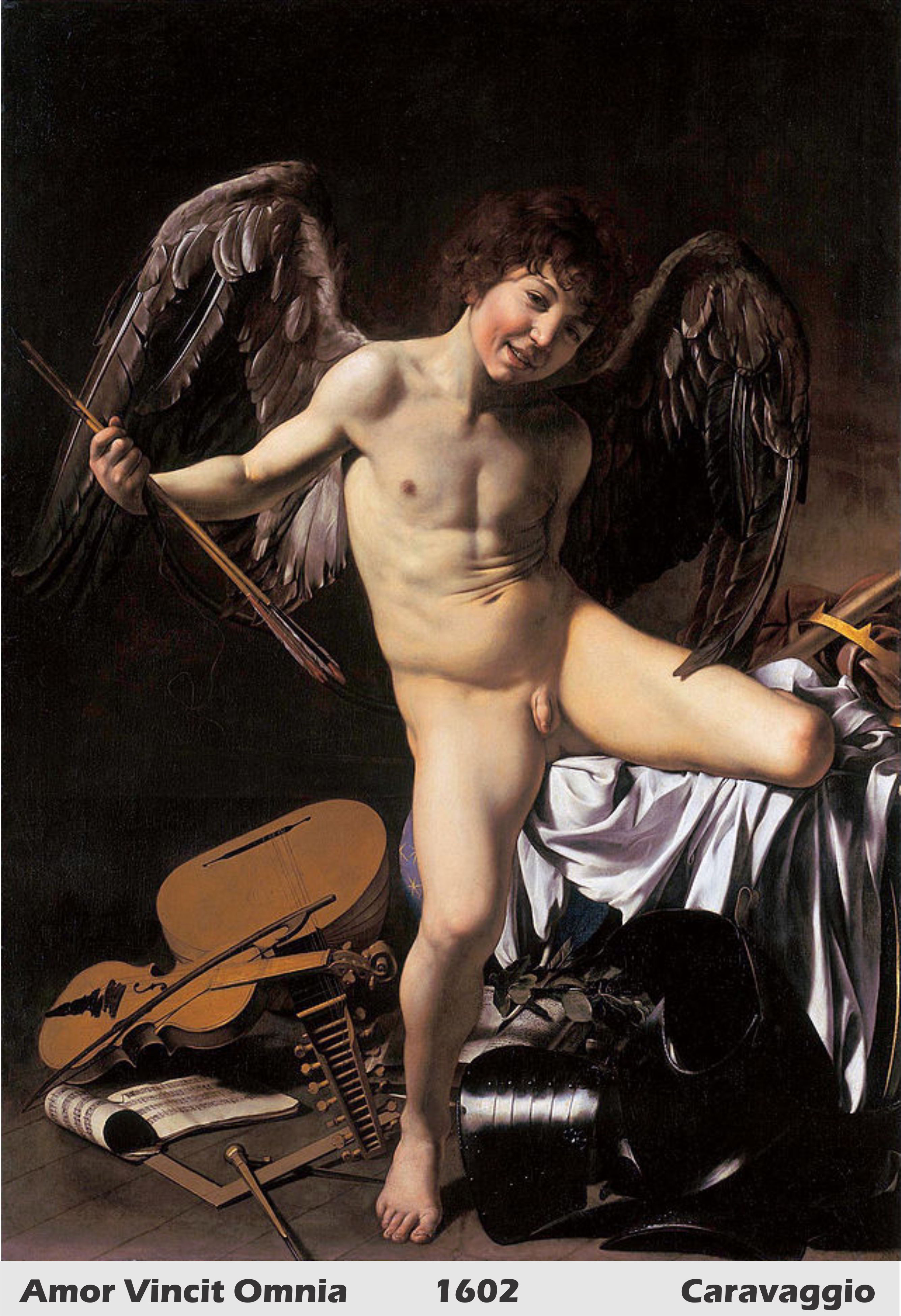 Amor Vincit Omnia by Caravaggio- History Painting