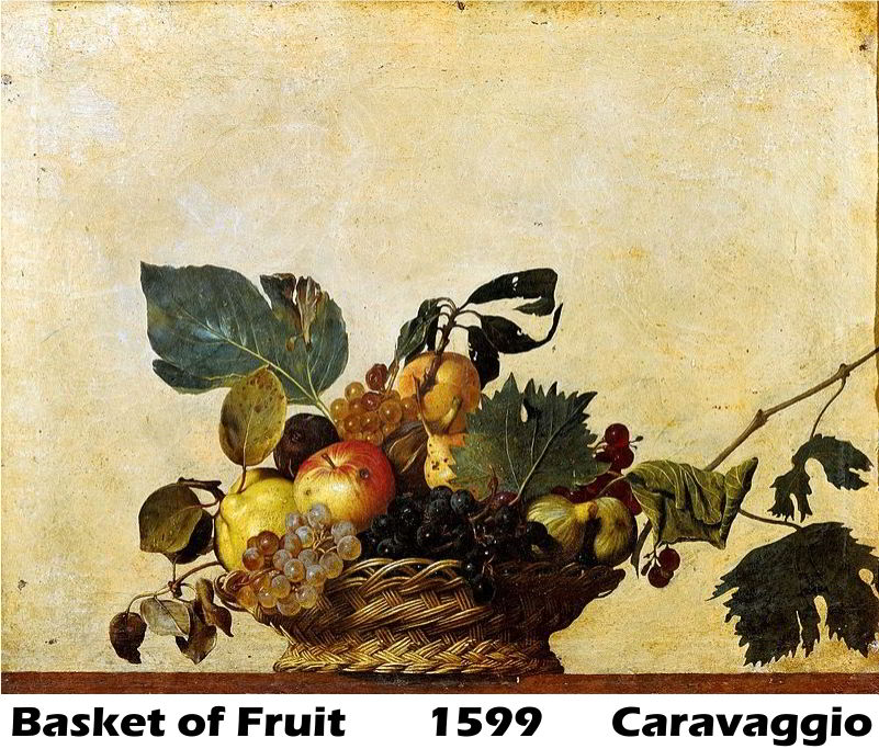 Basket of Fruit  by Caravaggio