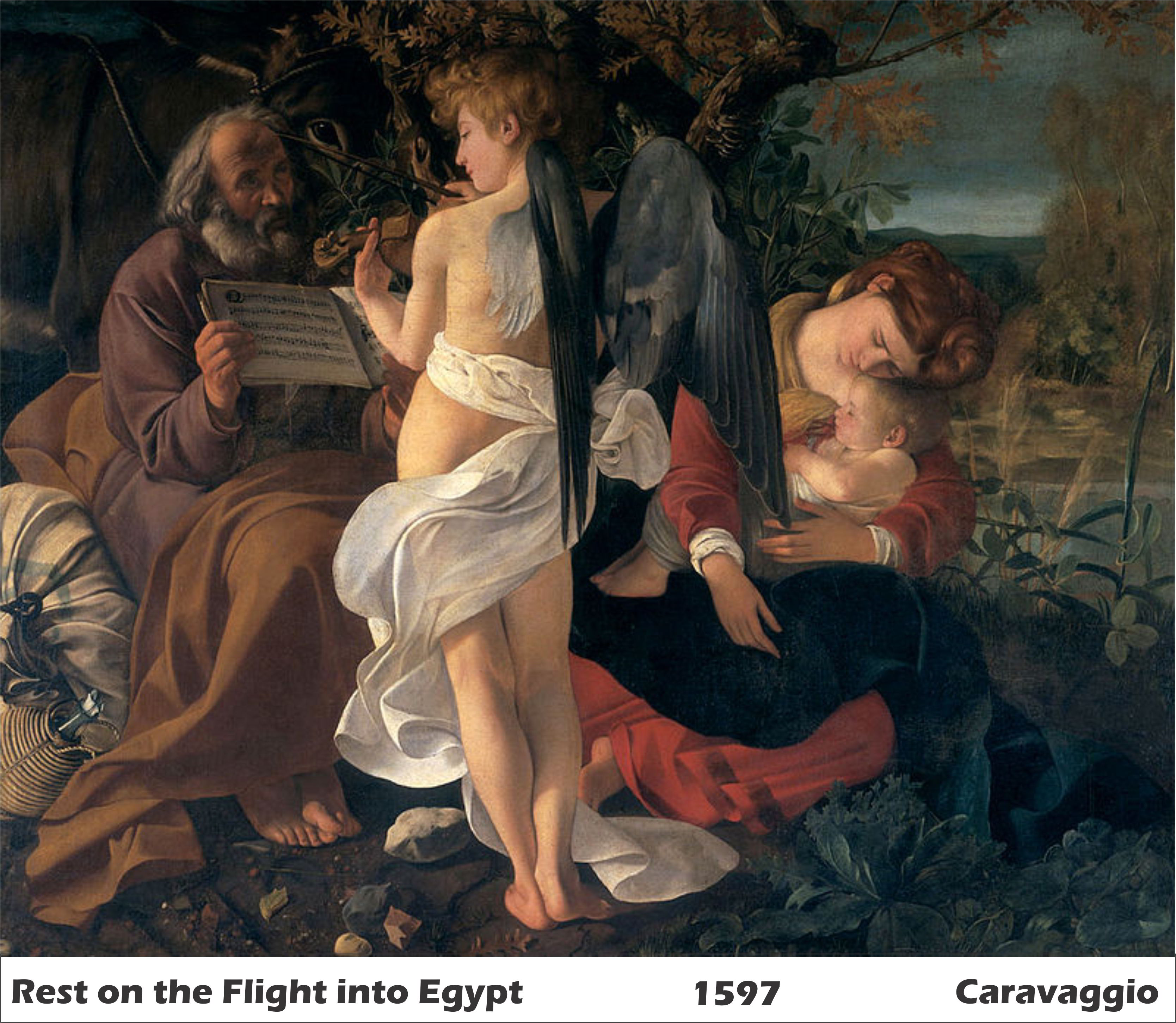 Rest on the Flight into Egypt by Caravaggio