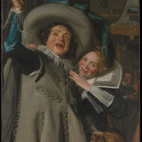 Young Man and Woman in an Inn by Frans Hals