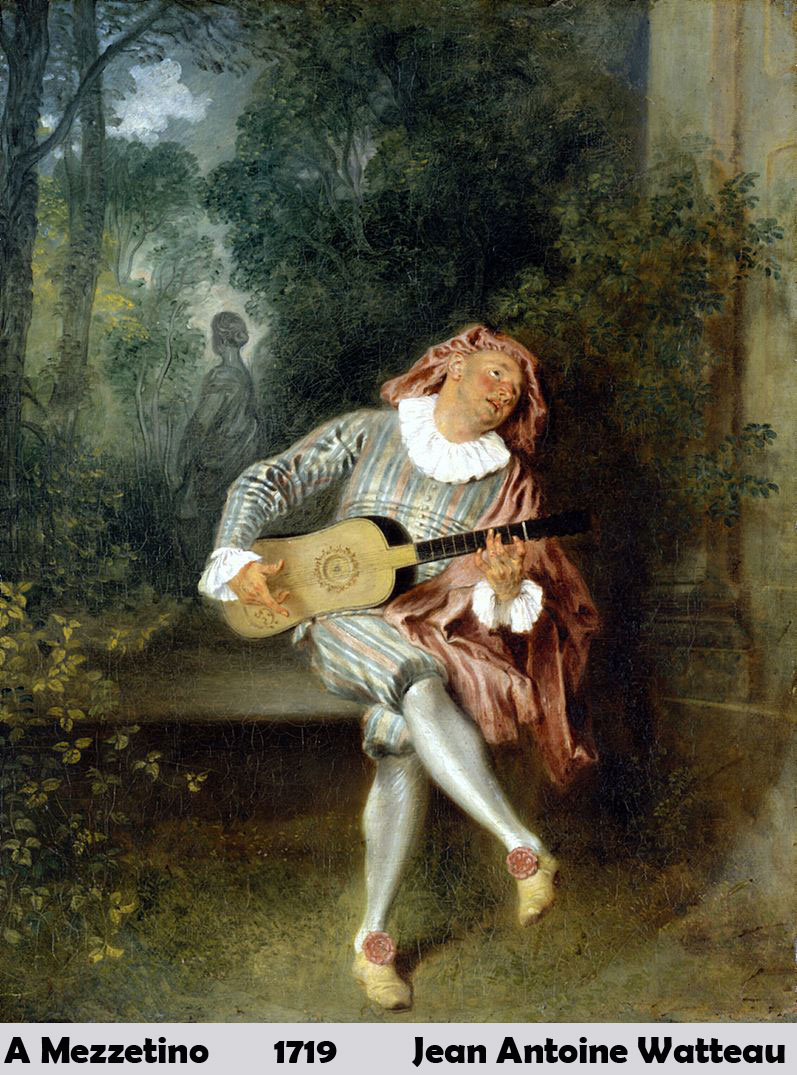 A Mezzetino by Jean Antoine Watteau