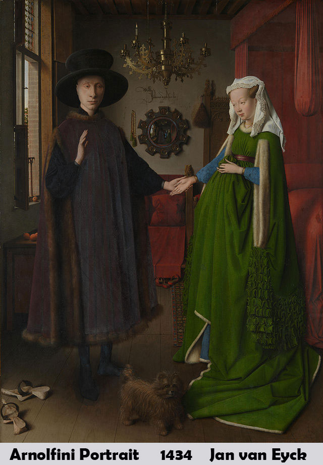 Arnolfini Portrait by Jan van Eyck-Portrait Painting