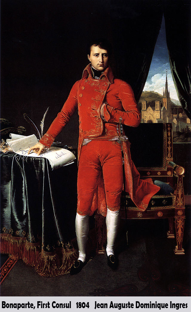 Bonaparte, First Consul by Jean Auguste Dominique Ingres-Portrait Painting