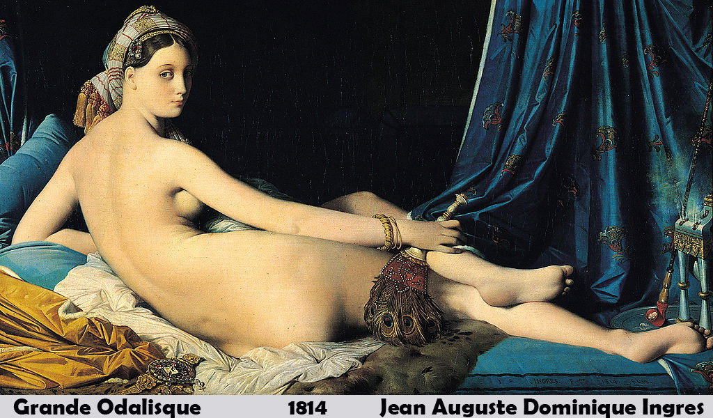 Grande Odalisque by Jean Auguste Dominique Ingres-French Painting