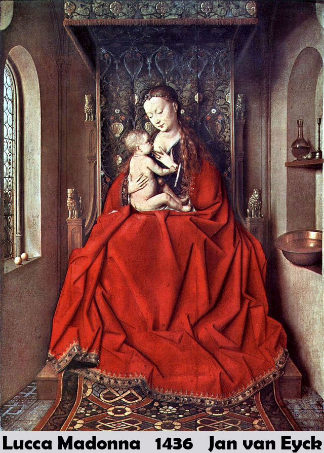 Lucca Madonna by jan van eyck-History Painting