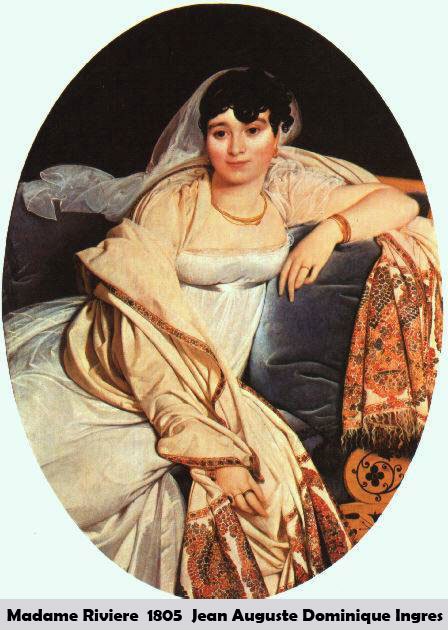 Madame Riviere by Jean Auguste Dominique Ingres-Portrait Painting