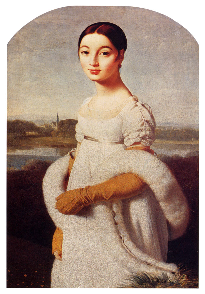Mademoiselle Caroline Rivière by Jean Auguste Dominique Ingres 