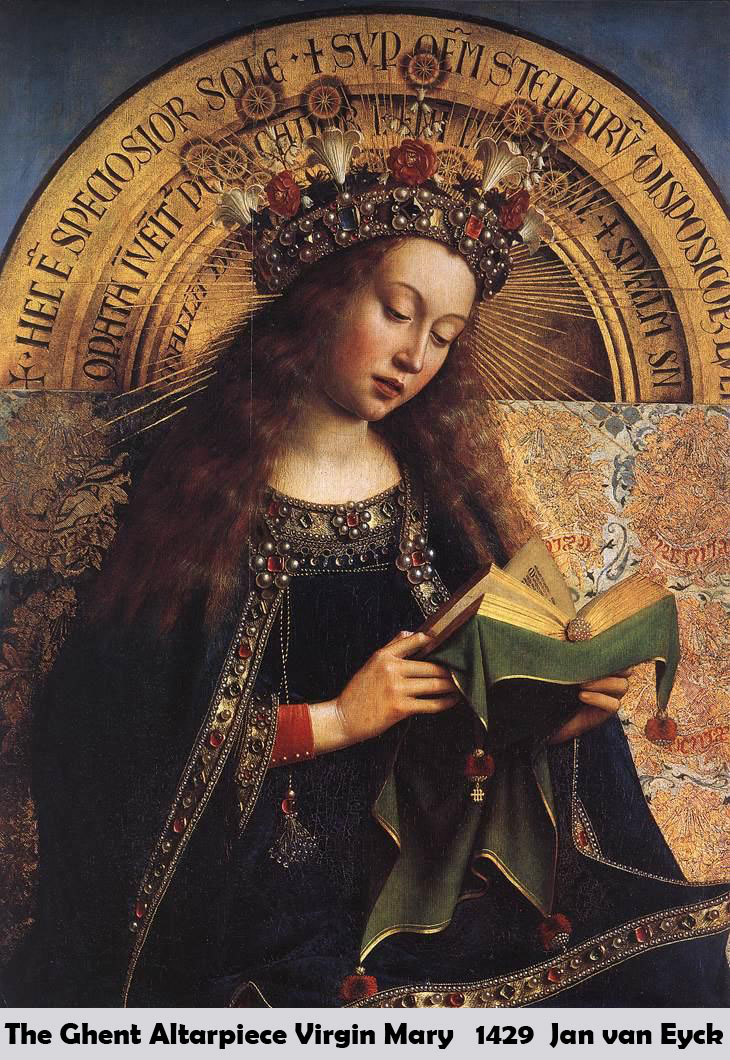 The Ghent Altarpiece Virgin Mary by Jan van Eyck