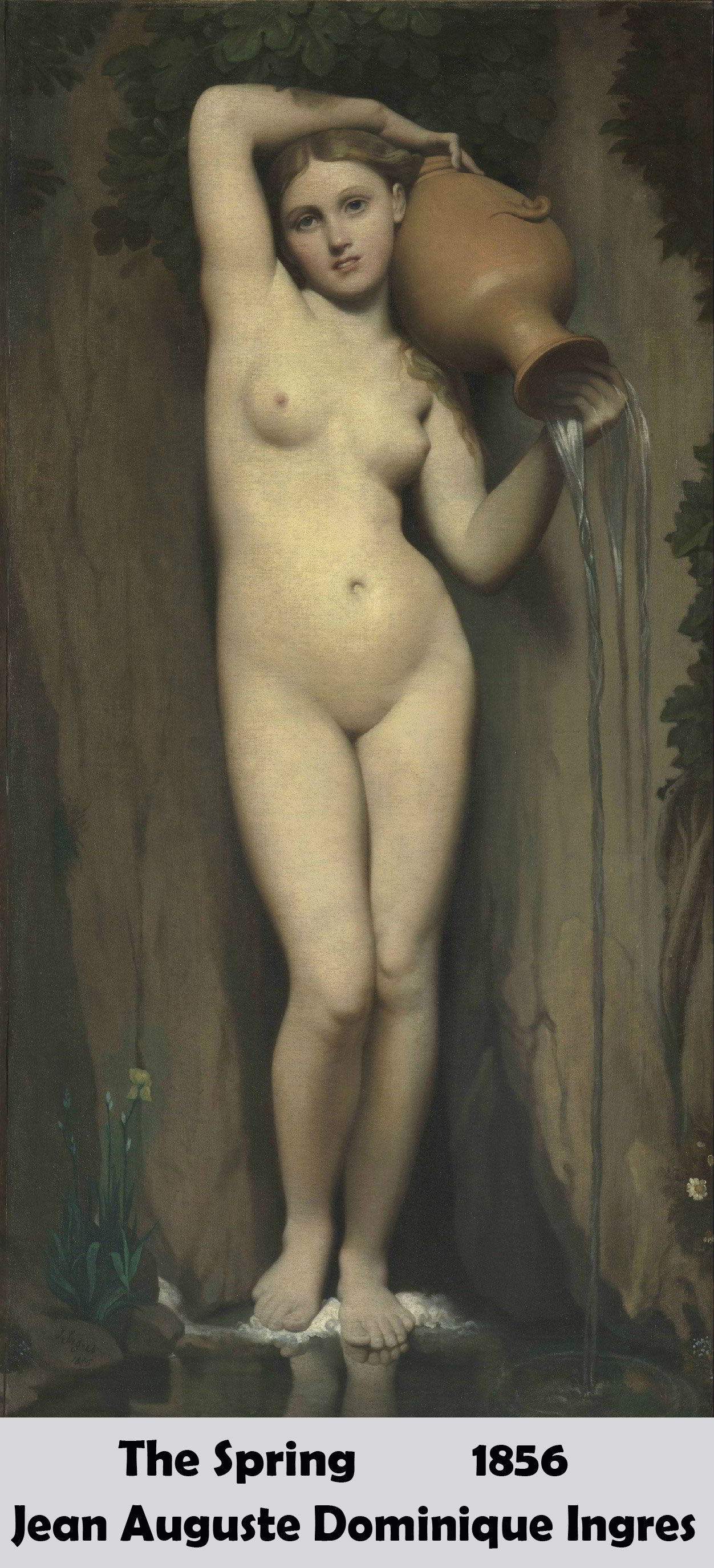 The Spring by Jean Auguste Dominique Ingres