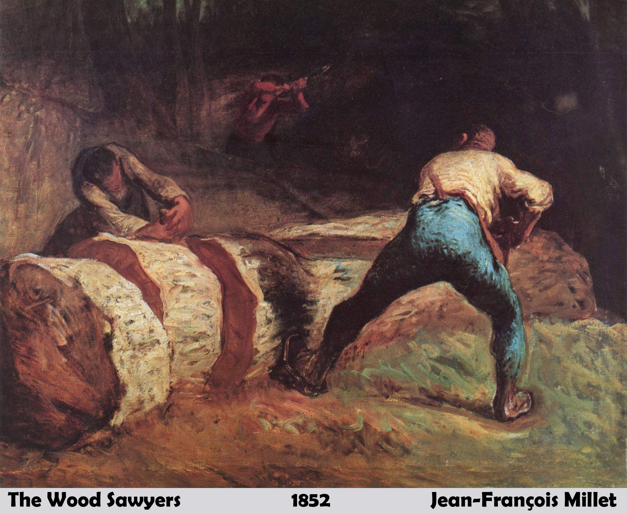 The Wood Sawyers by Jean Francois Millet