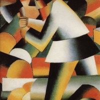 The Woodcutter by Kazimir Malevich