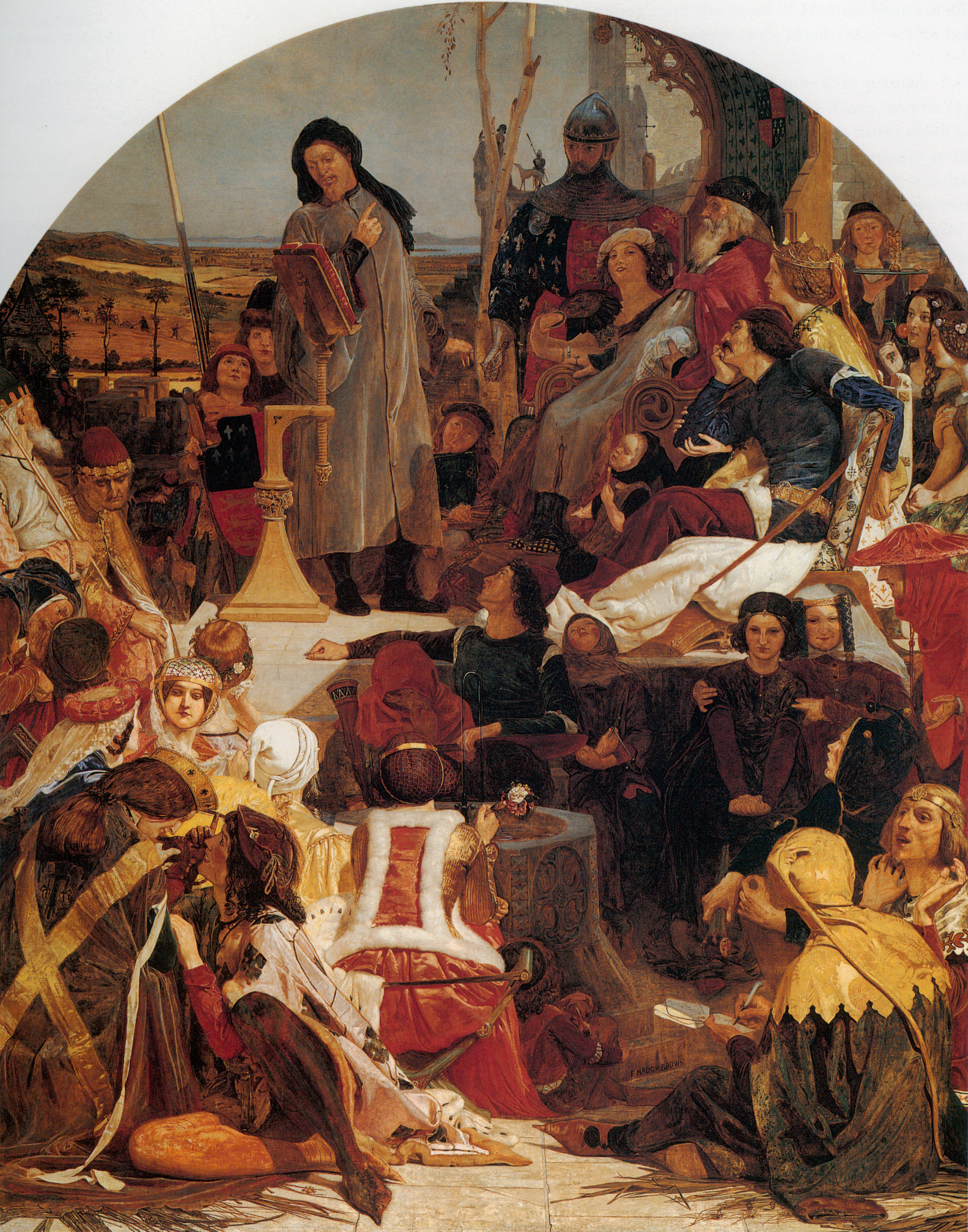Chaucer at the Court of Edward III by Ford Madox Brown